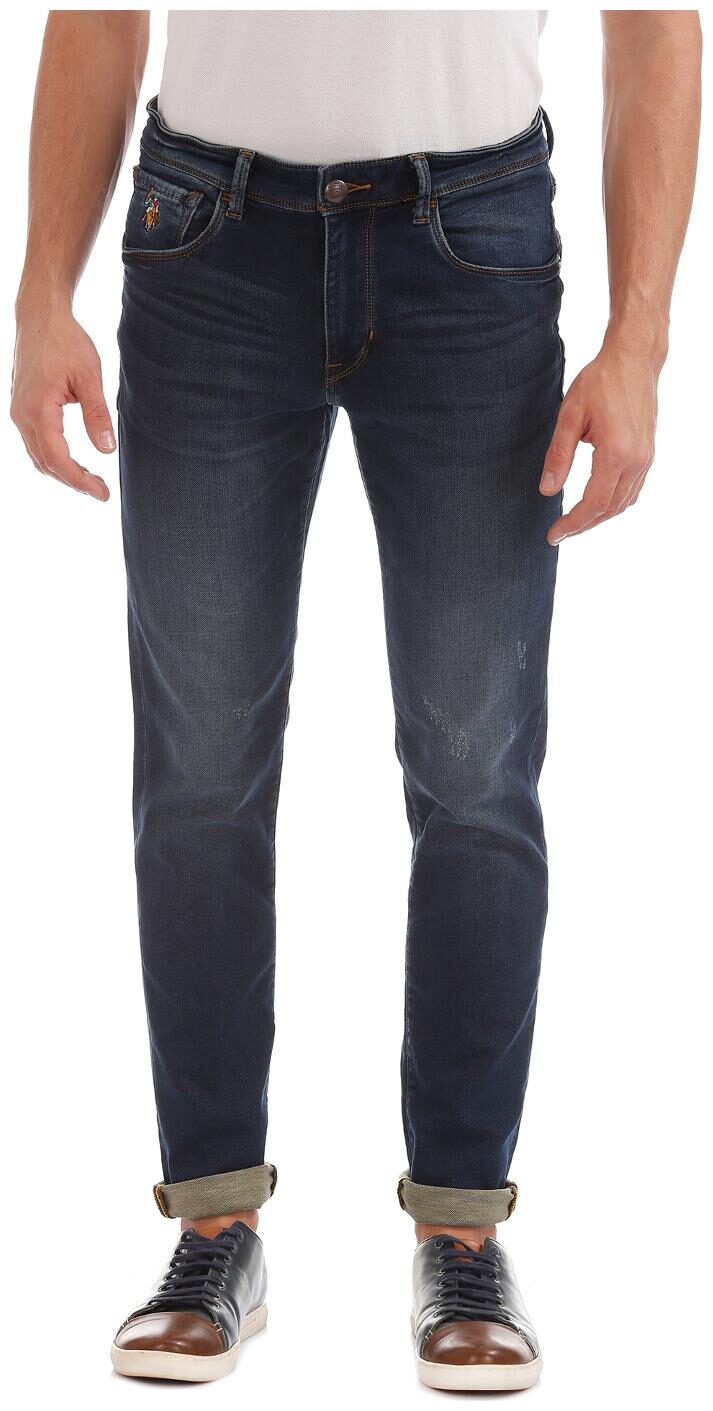 

U S Polo Assn Men Blue Tapered Fit Jeans