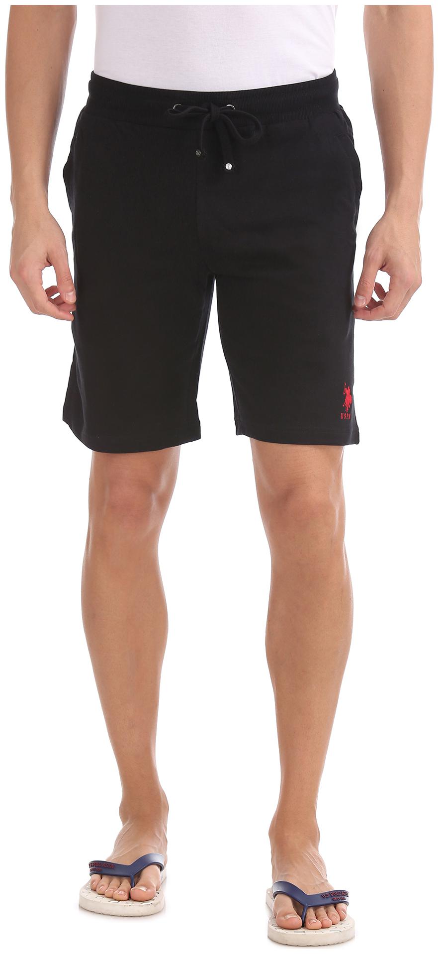 

U S Polo Assn Men Black Regular Fit Regular Shorts