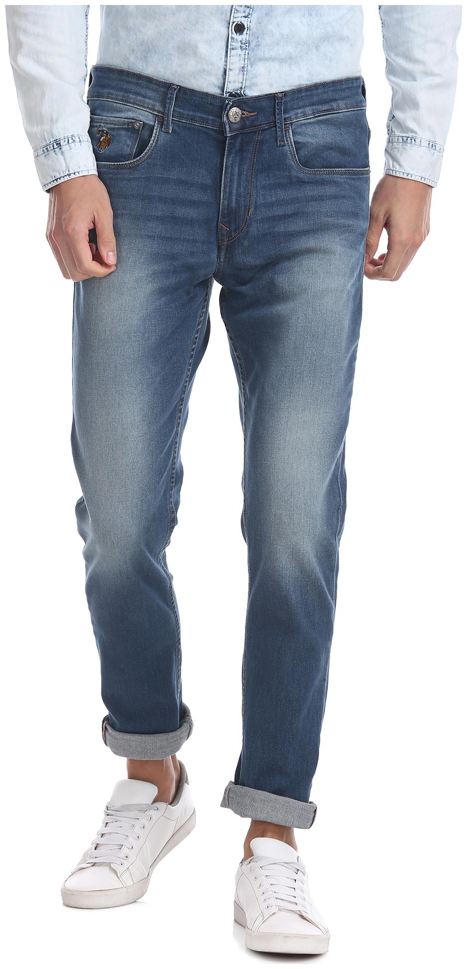 

U S Polo Assn Men Blue Tapered Fit Jeans