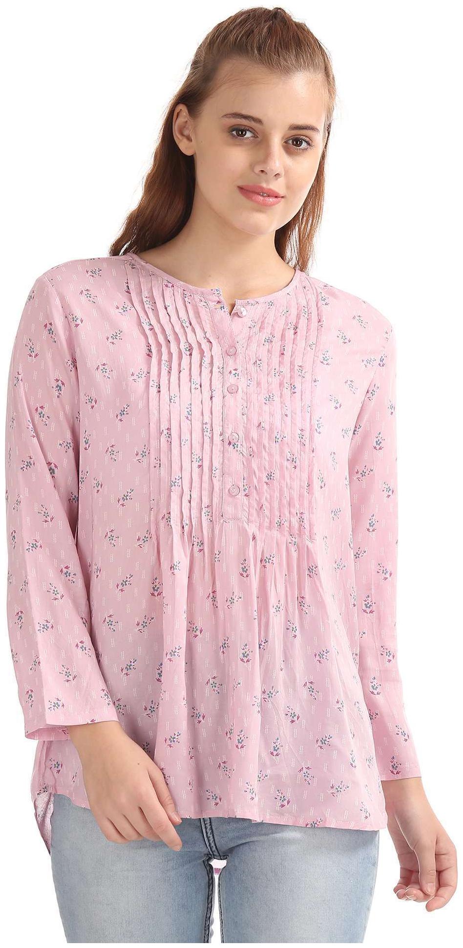 

U S Polo Assn Women Solid Regular top - Pink