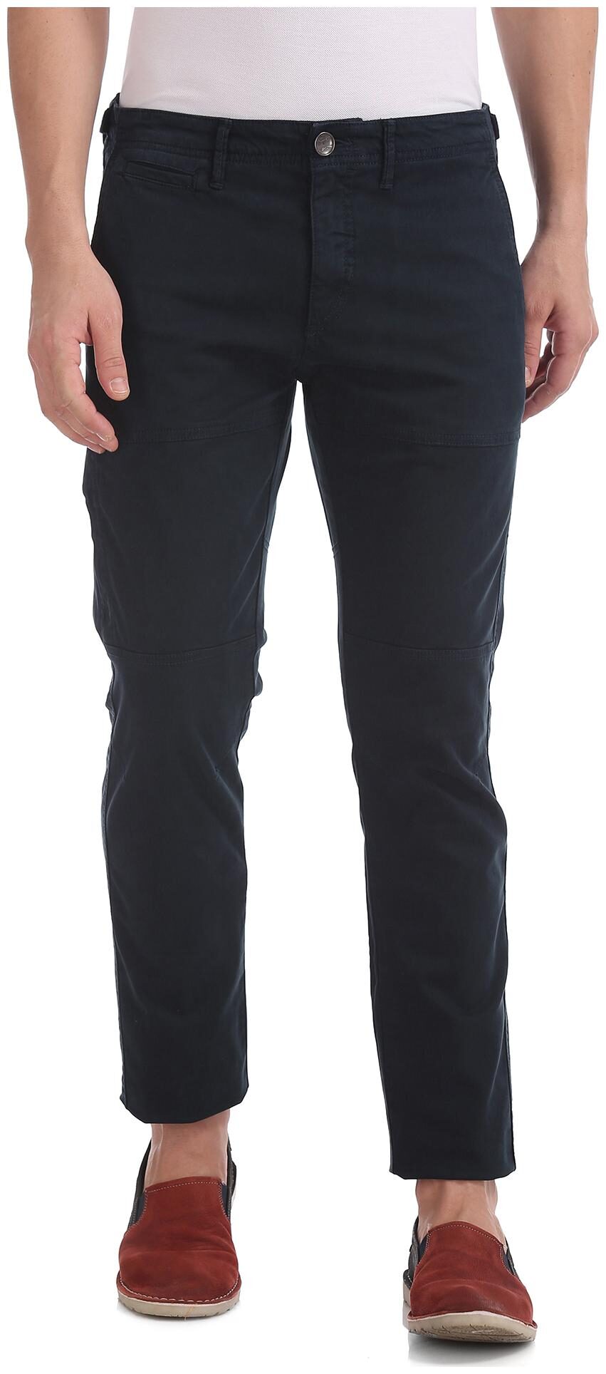 

U S Polo Assn Men Blue Solid Slim fit Cargos