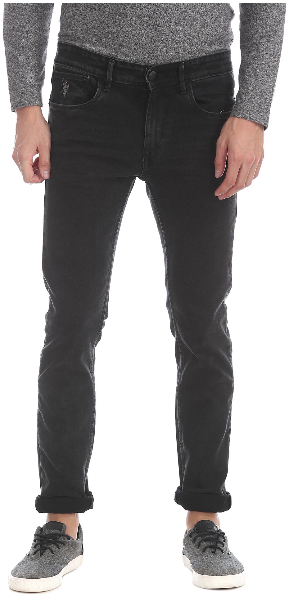 

U S Polo Assn Men Black Skinny Fit Jeans