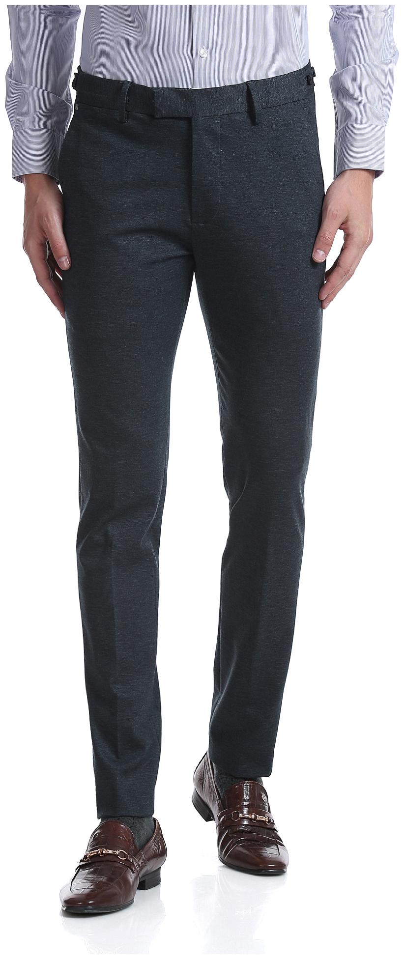 

U S Polo Assn Men Solid Slim Fit Formal Trouser - Blue