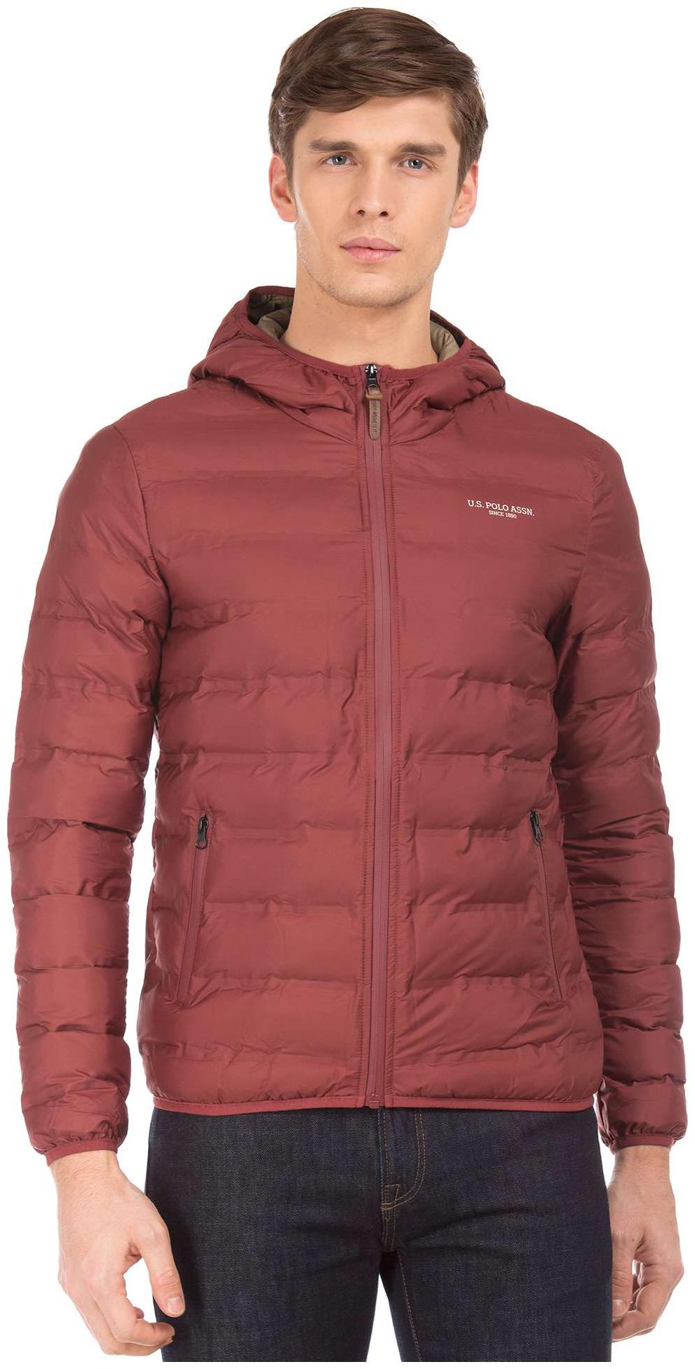 

U S Polo Assn Men Brown Solid Quilted jacket