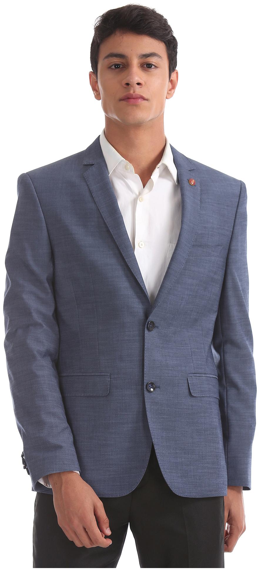 

U S Polo Assn Men Blue Solid Slim fit Tuxedo