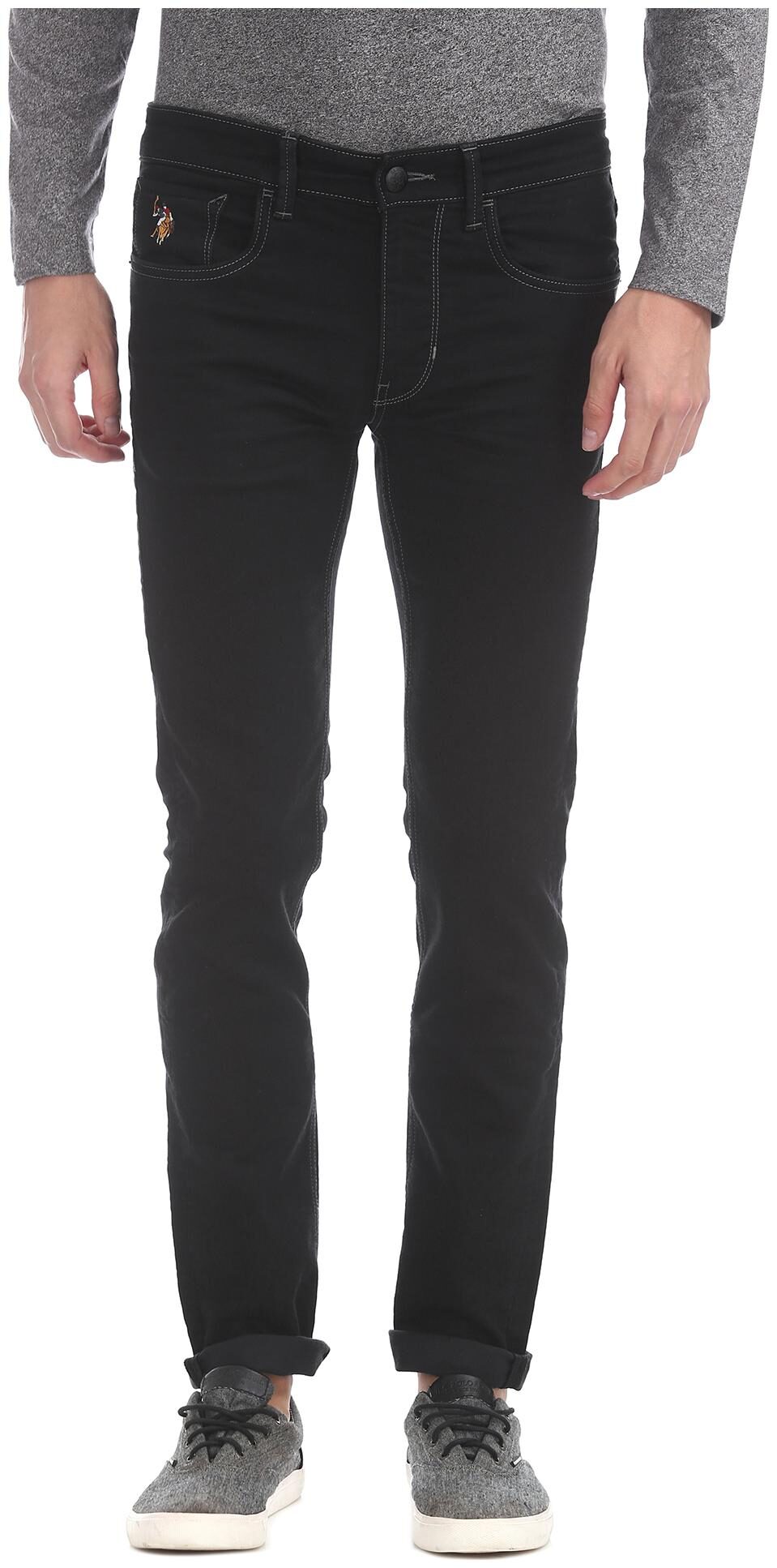 

U S Polo Assn Men Black Skinny Fit Jeans