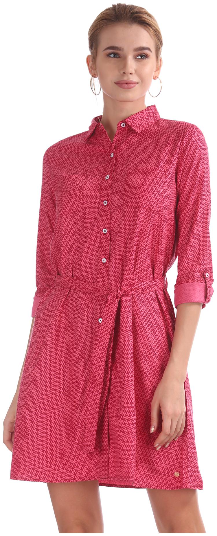 

U S Polo Assn Pink Printed Shirt dress