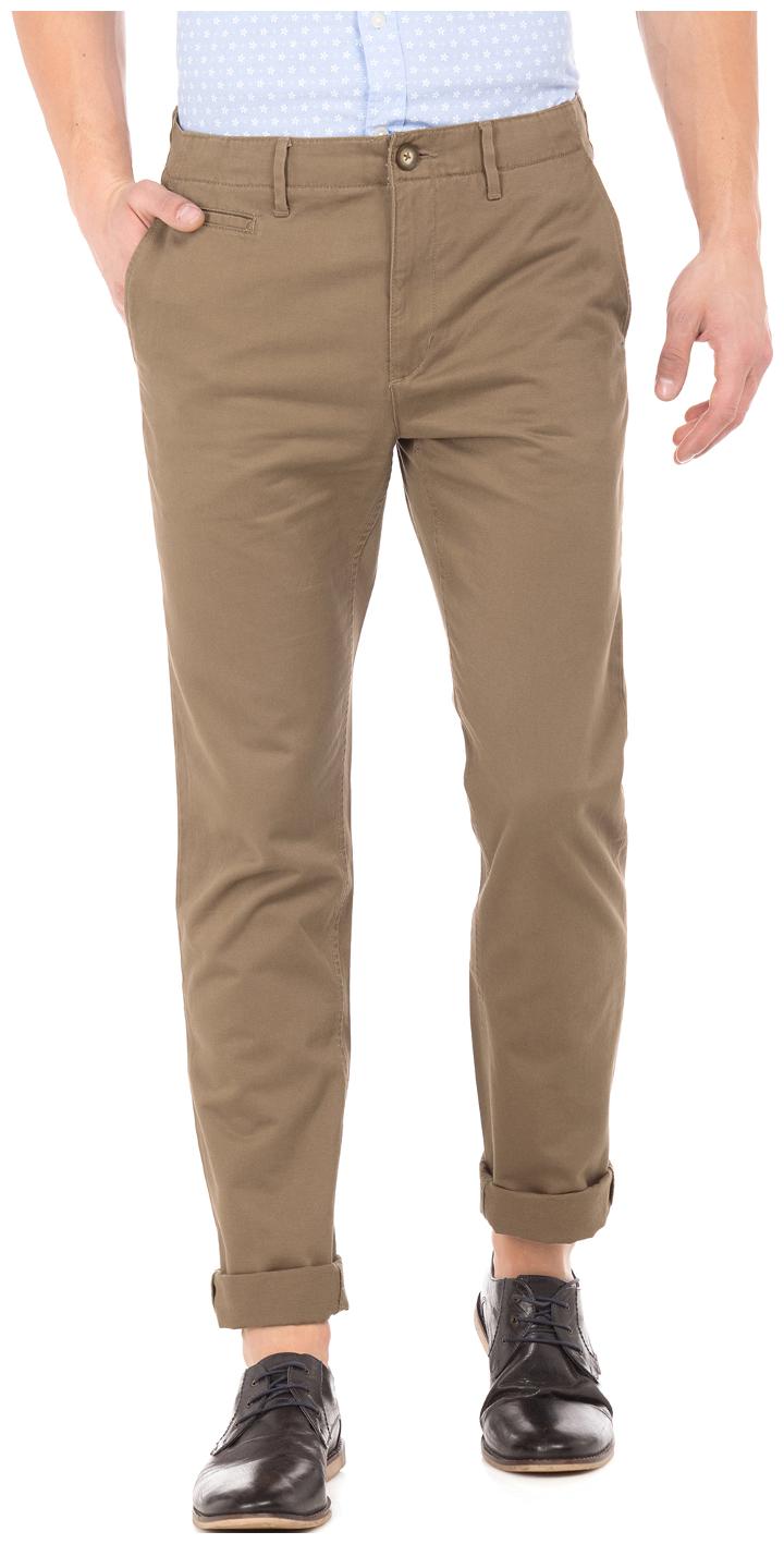 

U S Polo Assn Men Brown Solid Slim fit Chinos