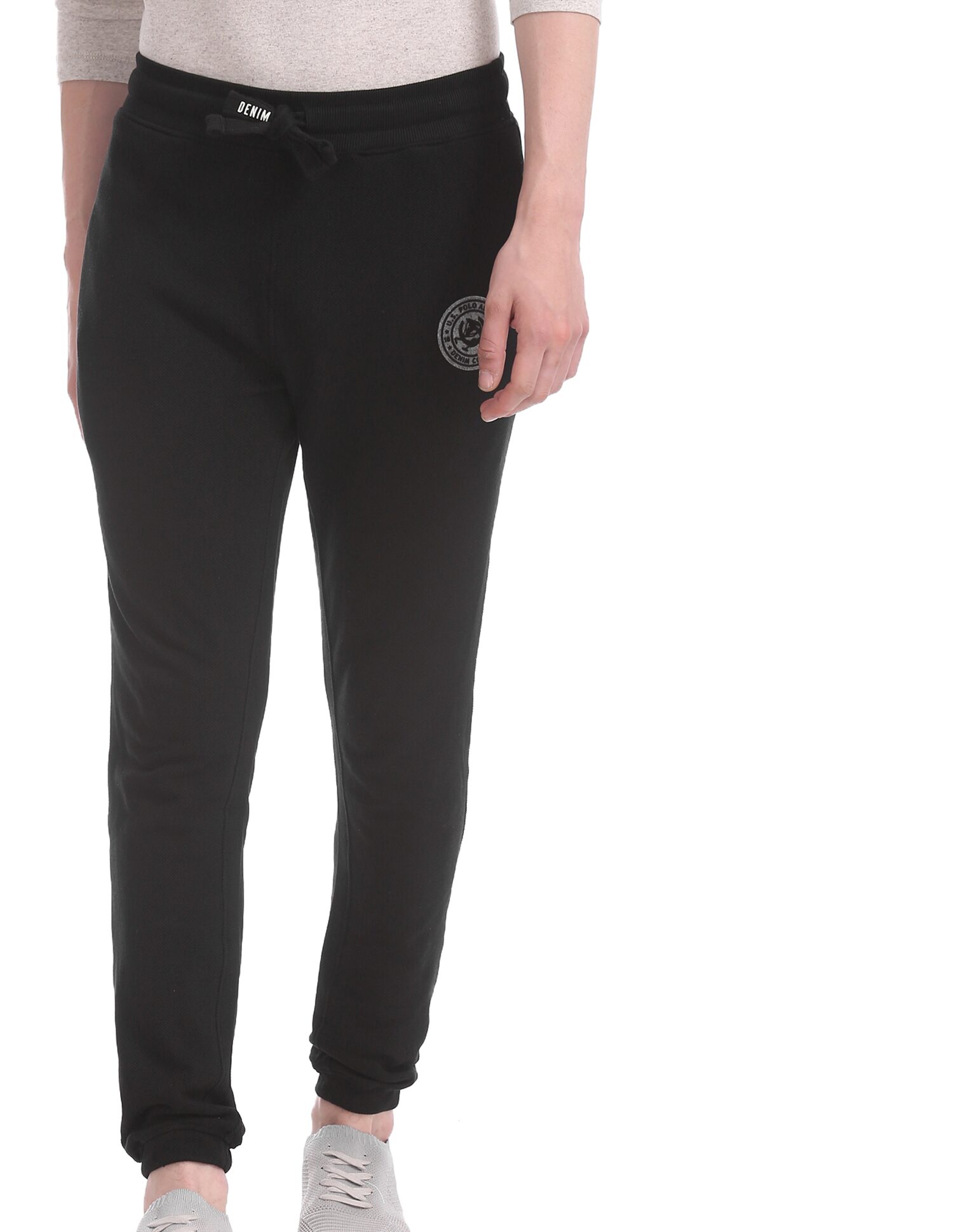 

U S Polo Assn Men Black Solid Regular fit Joggers