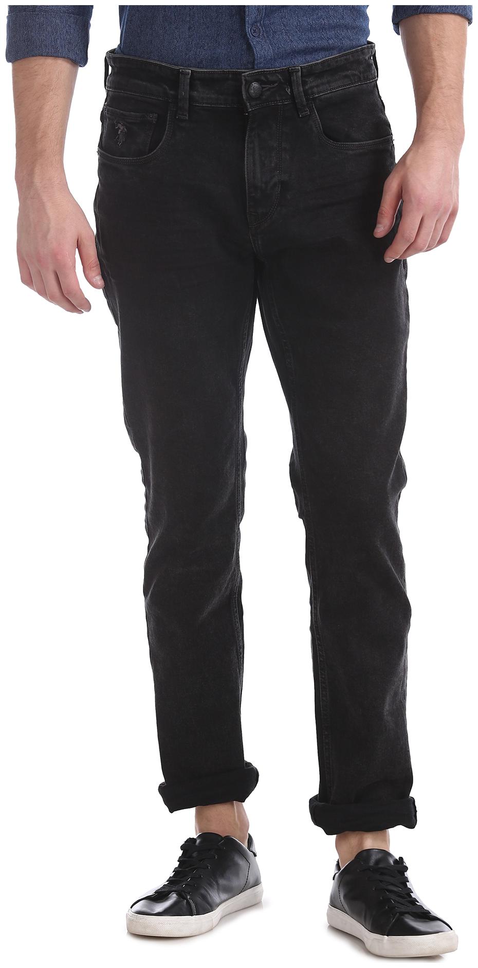

U S Polo Assn Men Black Slim Fit Jeans