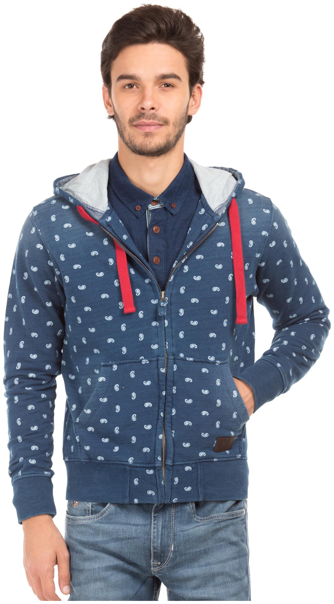 

U S Polo Assn Men Blue Hooded Sweatshirt