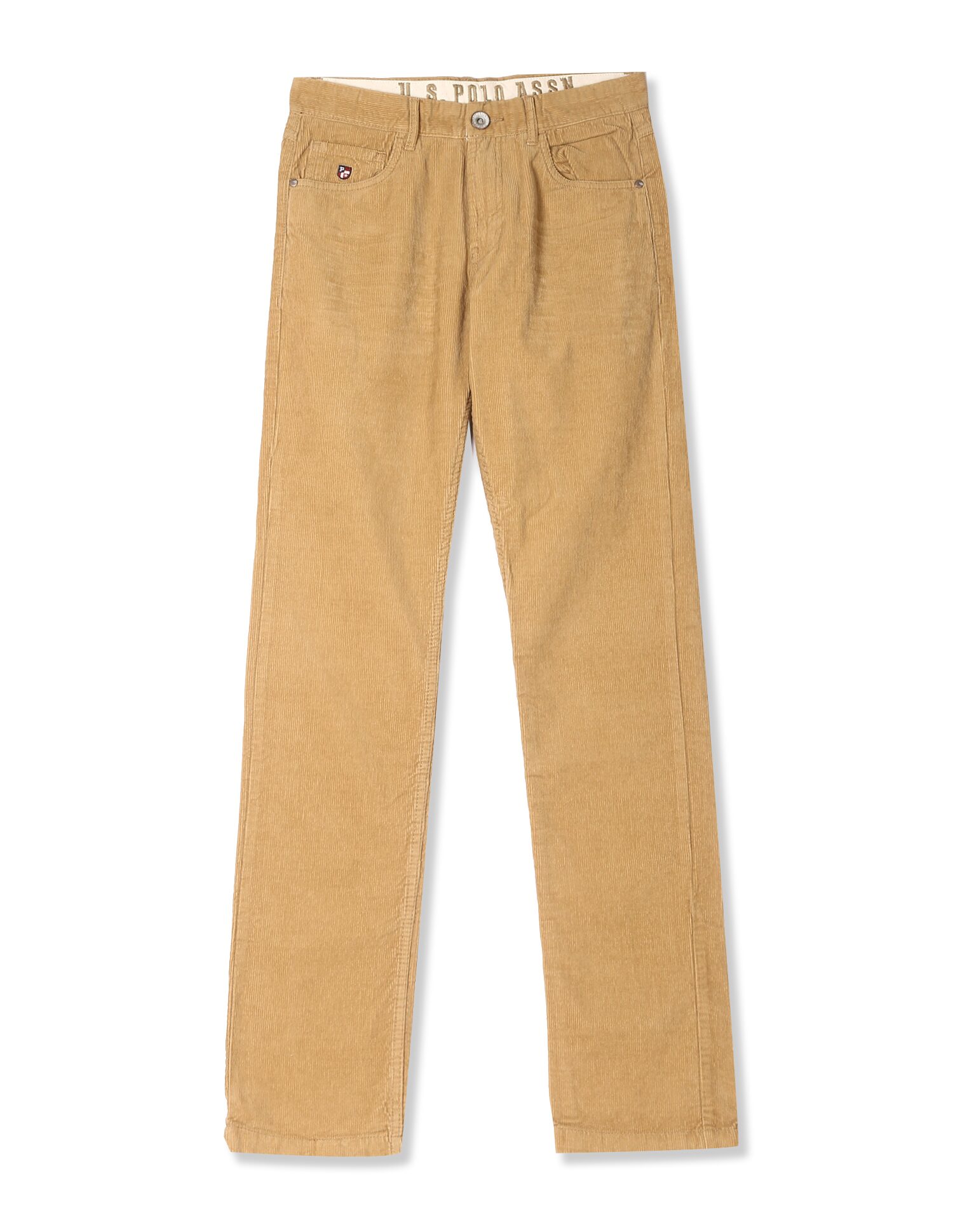 

U S Polo Assn Men Beige Solid Slim fit Regular trousers