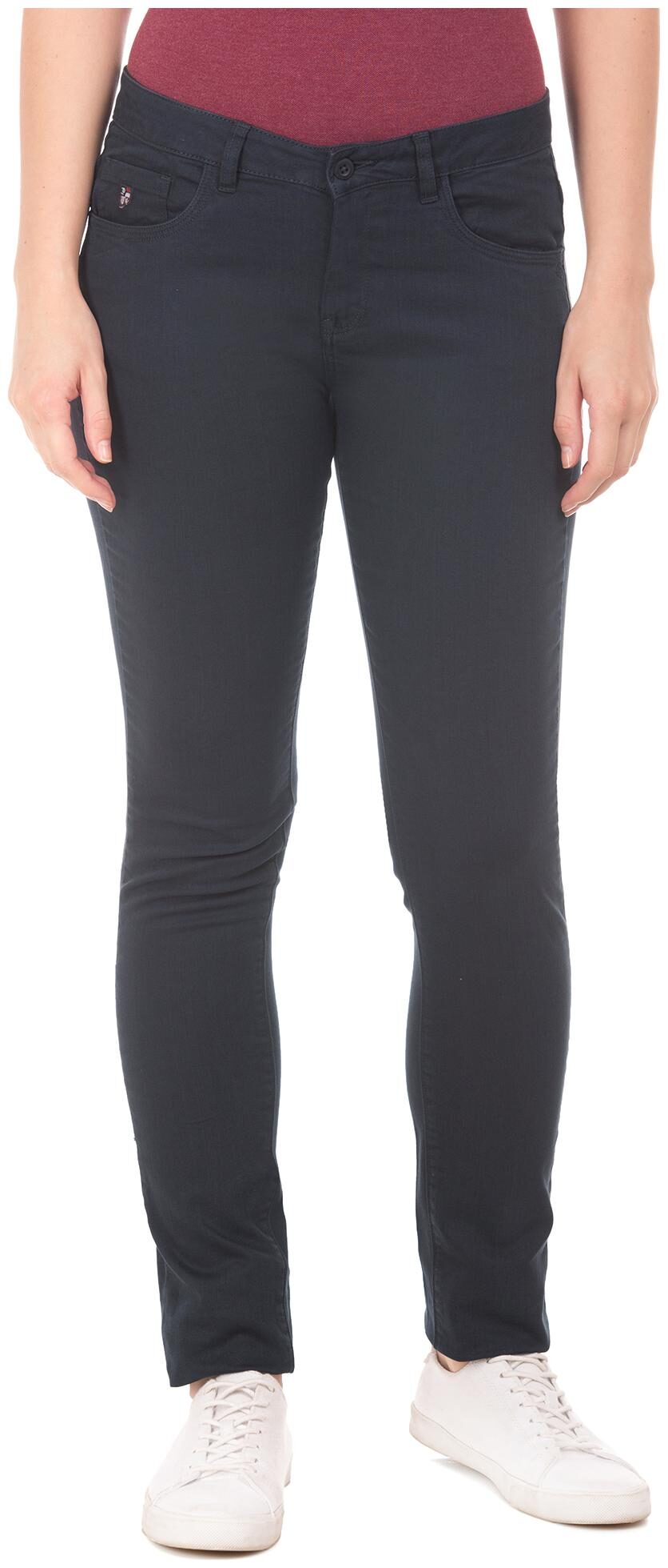 

U S Polo Assn Women Blue Slim fit Regular trousers
