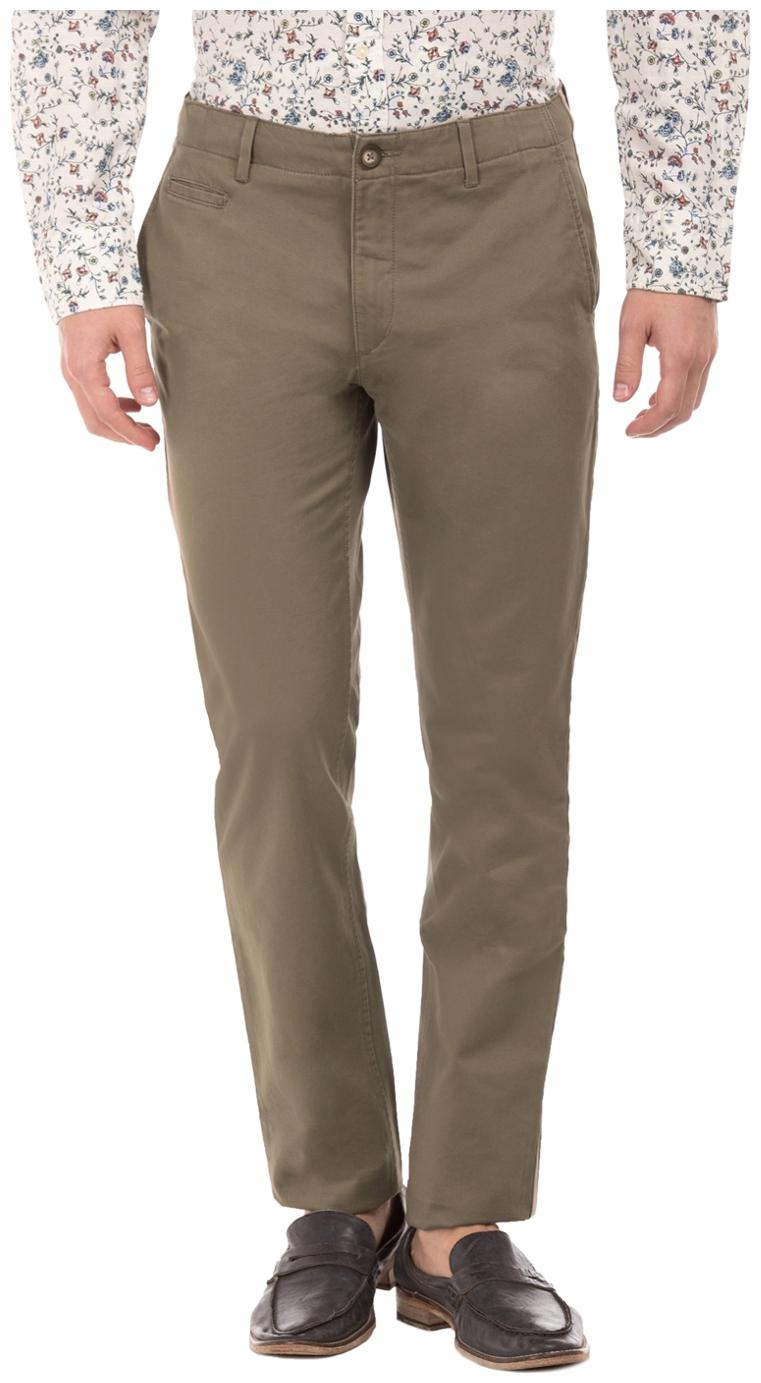 

U S Polo Assn Men Grey Solid Slim fit Regular trousers