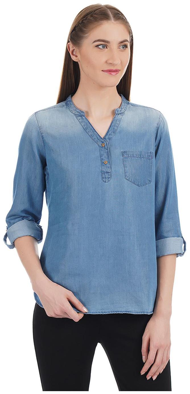 

U S Polo Assn Women Solid Shirt style - Blue