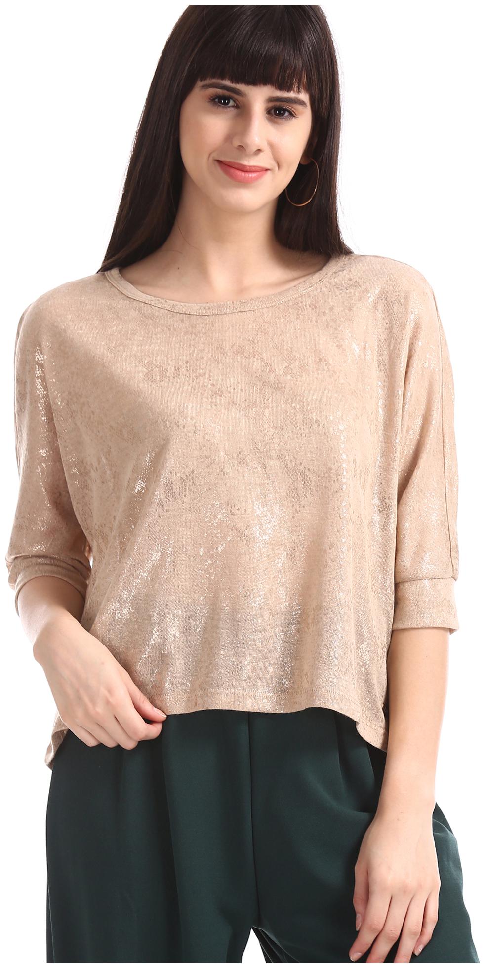 

U S Polo Assn Women Solid Regular top - Beige