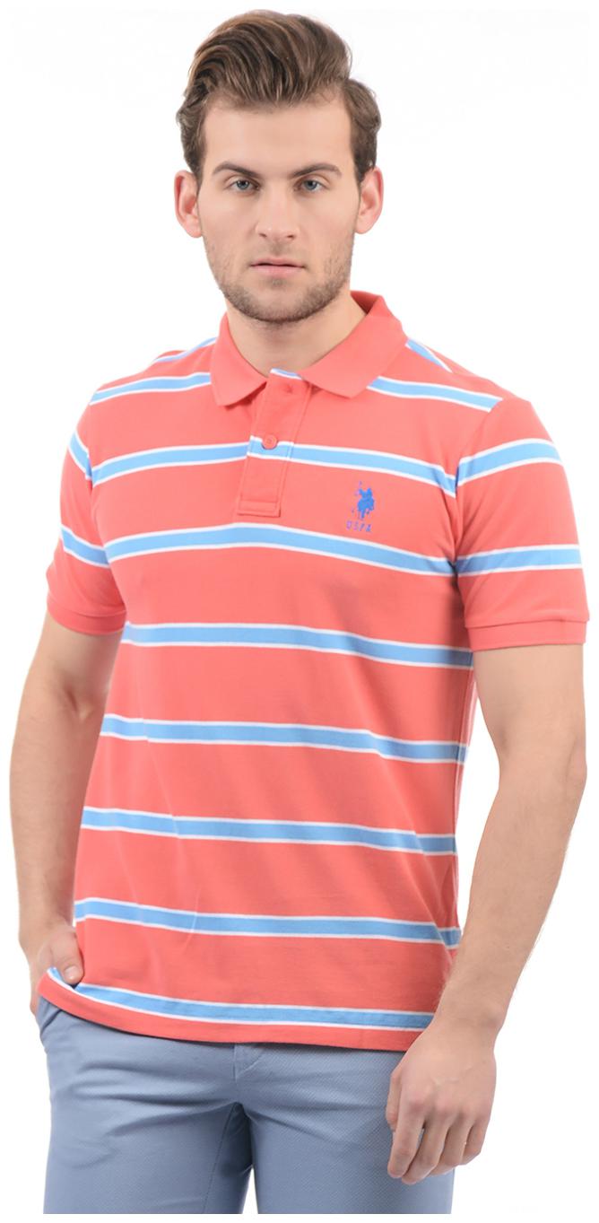 

U S Polo Assn Men Multi Regular fit Cotton Polo collar T-Shirt - Pack Of 1