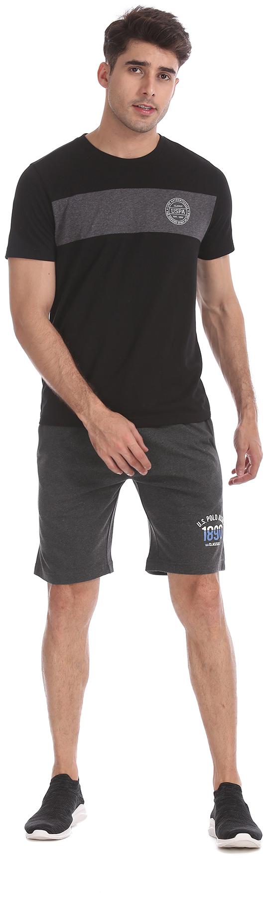 

U S Polo Assn Men Grey Regular Fit Regular Shorts