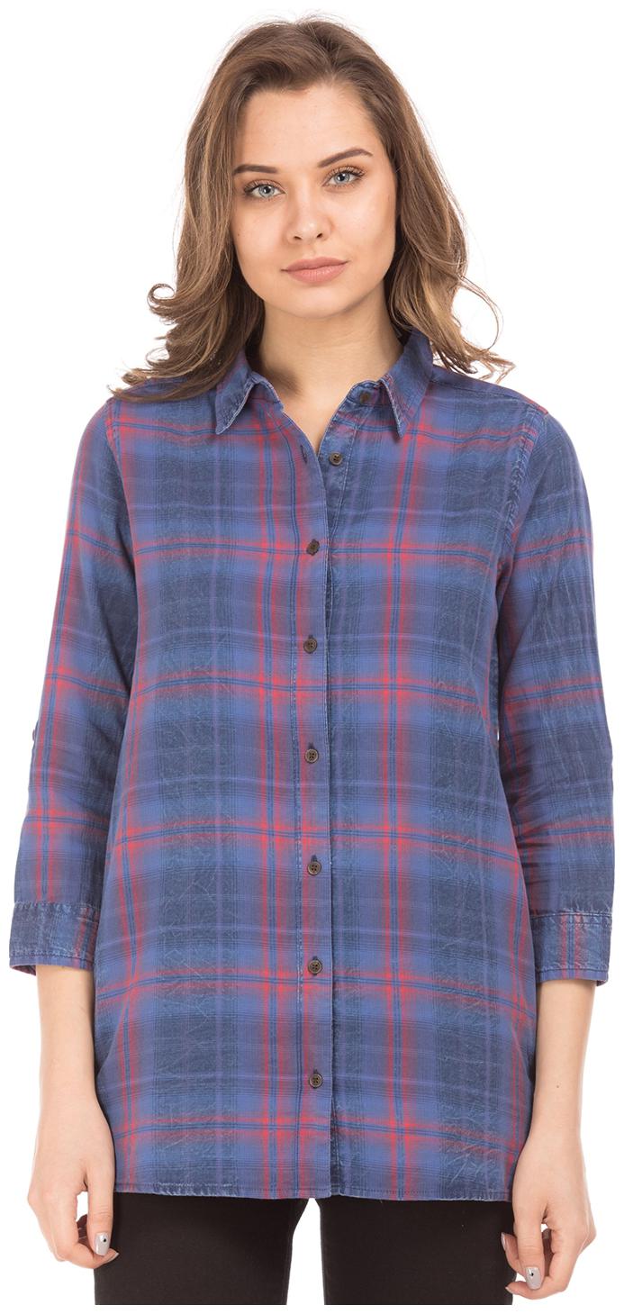 

U S Polo Assn Women Purple Checked Regular Fit Shirt