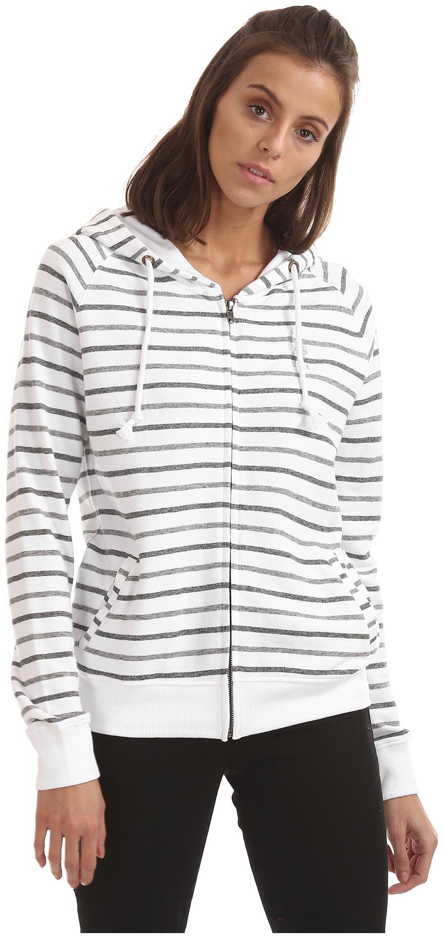 

U S Polo Assn Women Striped Hoodie - White
