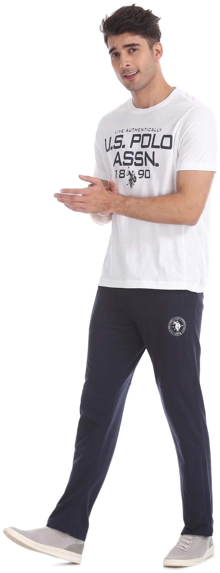 

U S Polo Assn Men White Regular fit Cotton Blend Round neck T-Shirt - Pack Of 1