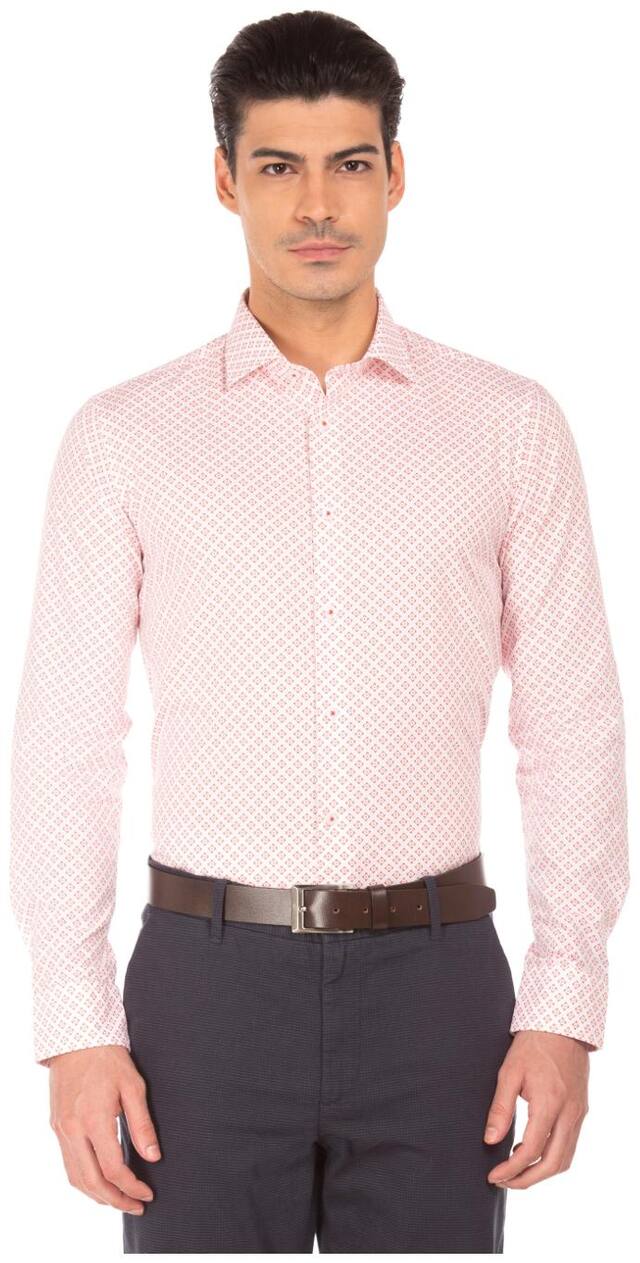 U.S. Polo Assn. Men Slim fit Formal Shirt - White