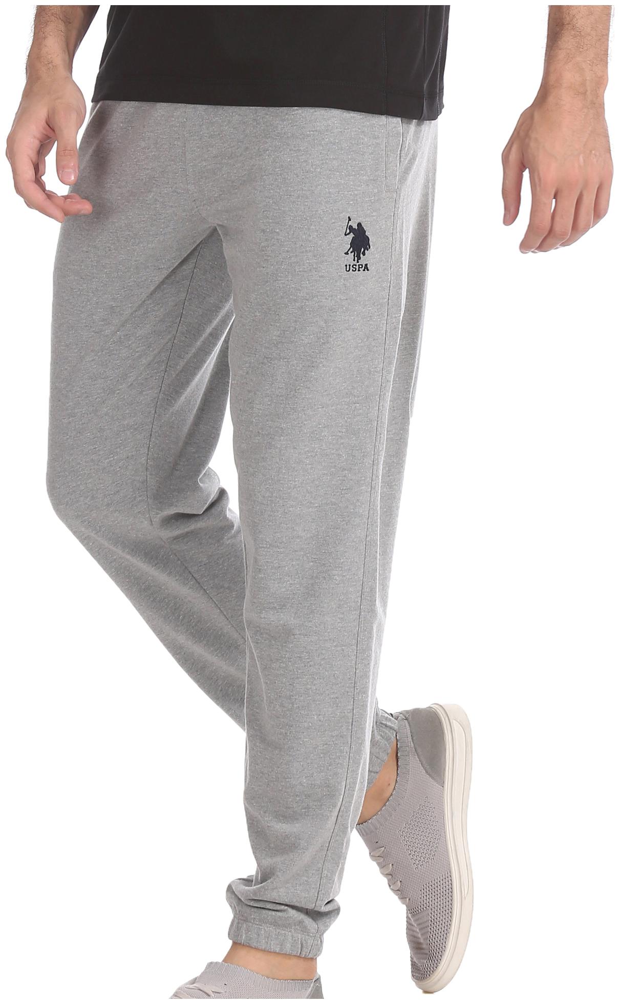 

U S Polo Assn Men Grey Solid Regular fit Joggers