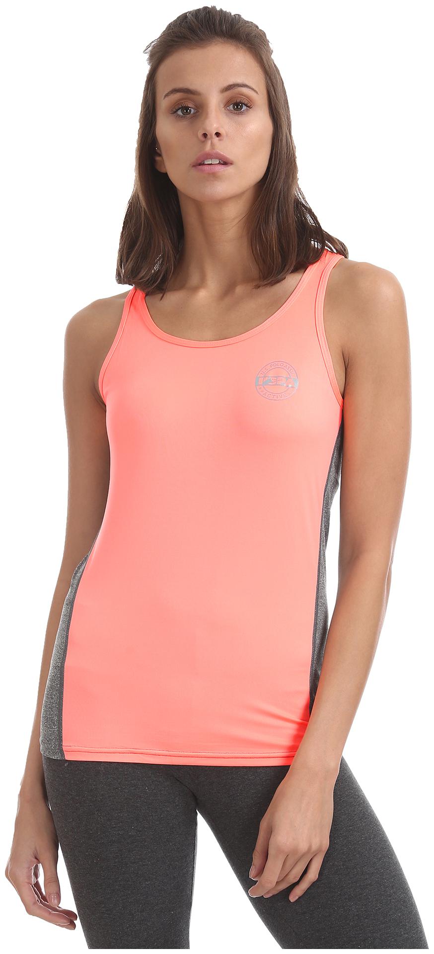 

U S Polo Assn Women Solid Regular top - Orange