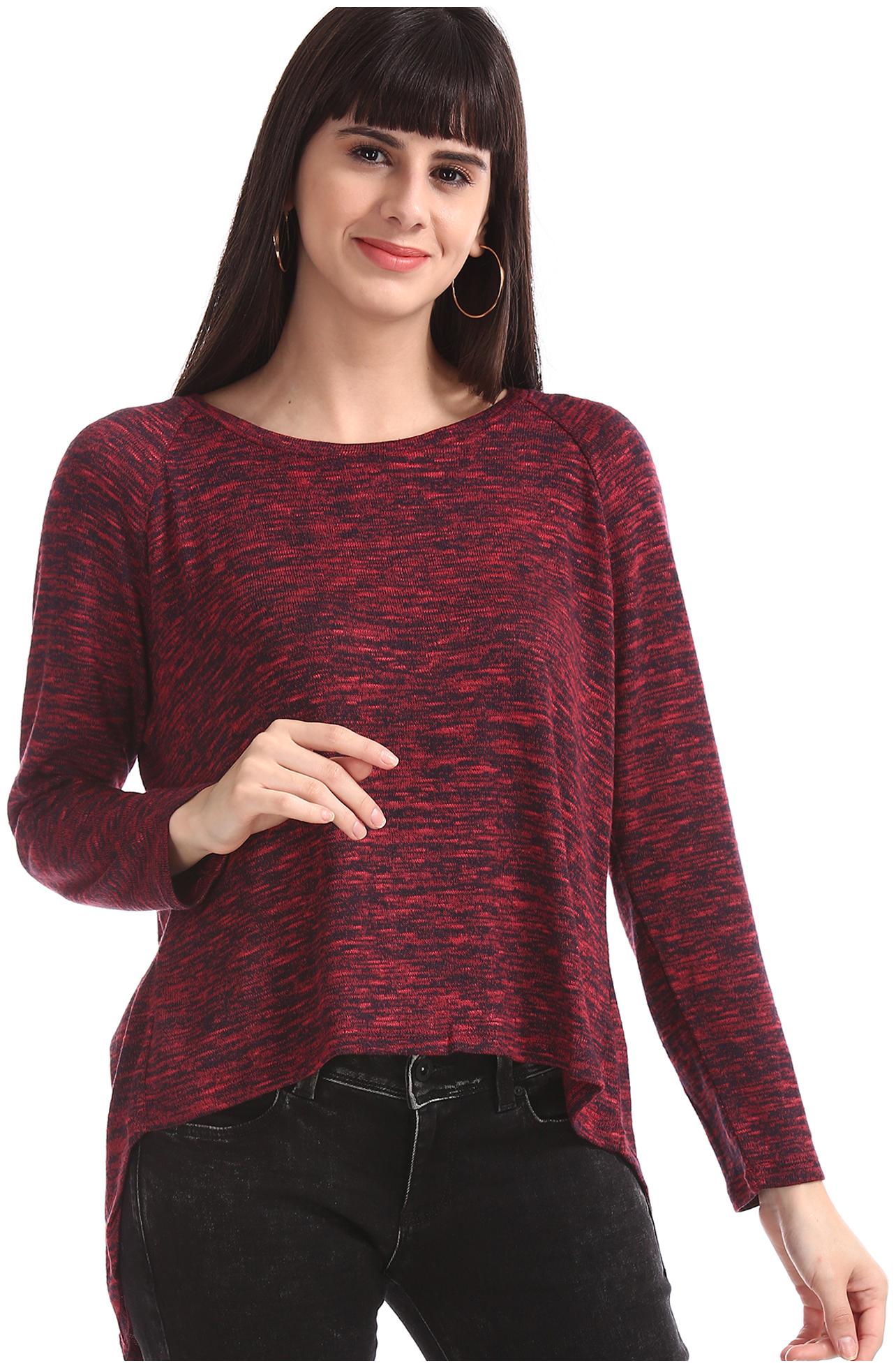 

U S Polo Assn Women Printed Regular top - Red