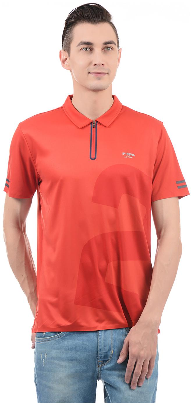 

U S Polo Assn Men Red Regular fit Polyester Polo collar T-Shirt - Pack Of 1