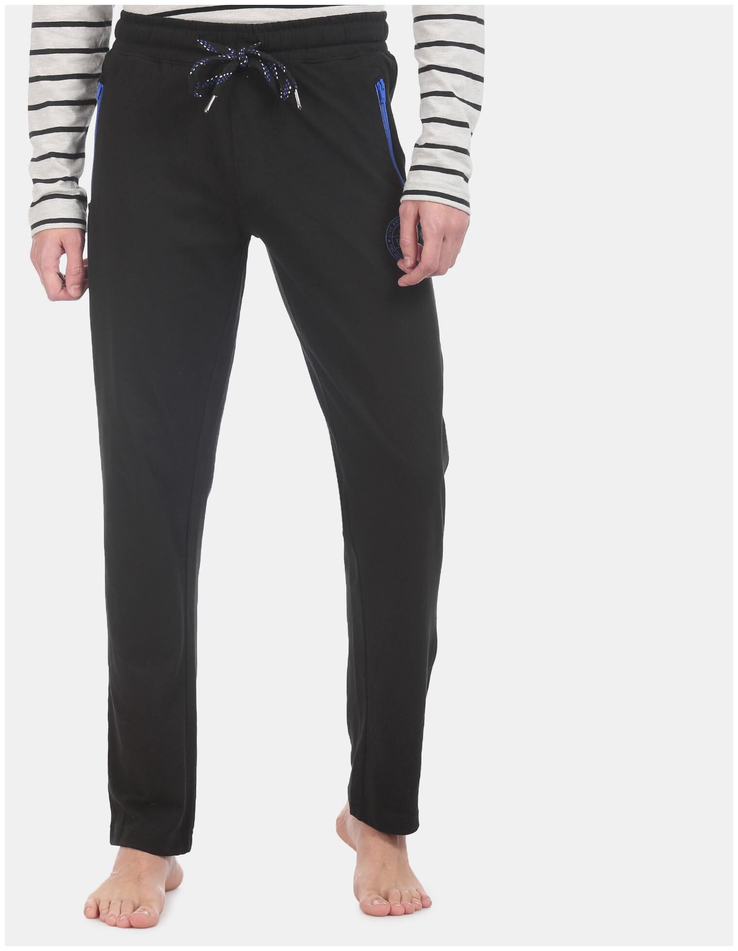 

U S Polo Assn Men Black Solid Regular fit Track pants