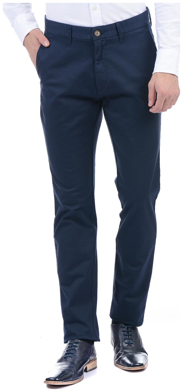 

U S Polo Assn Men Blue Solid Slim fit Regular trousers