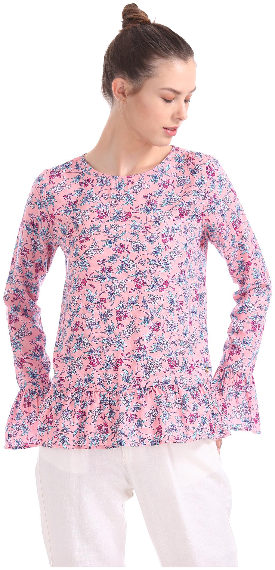 

U S Polo Assn Women Printed Regular top - Pink
