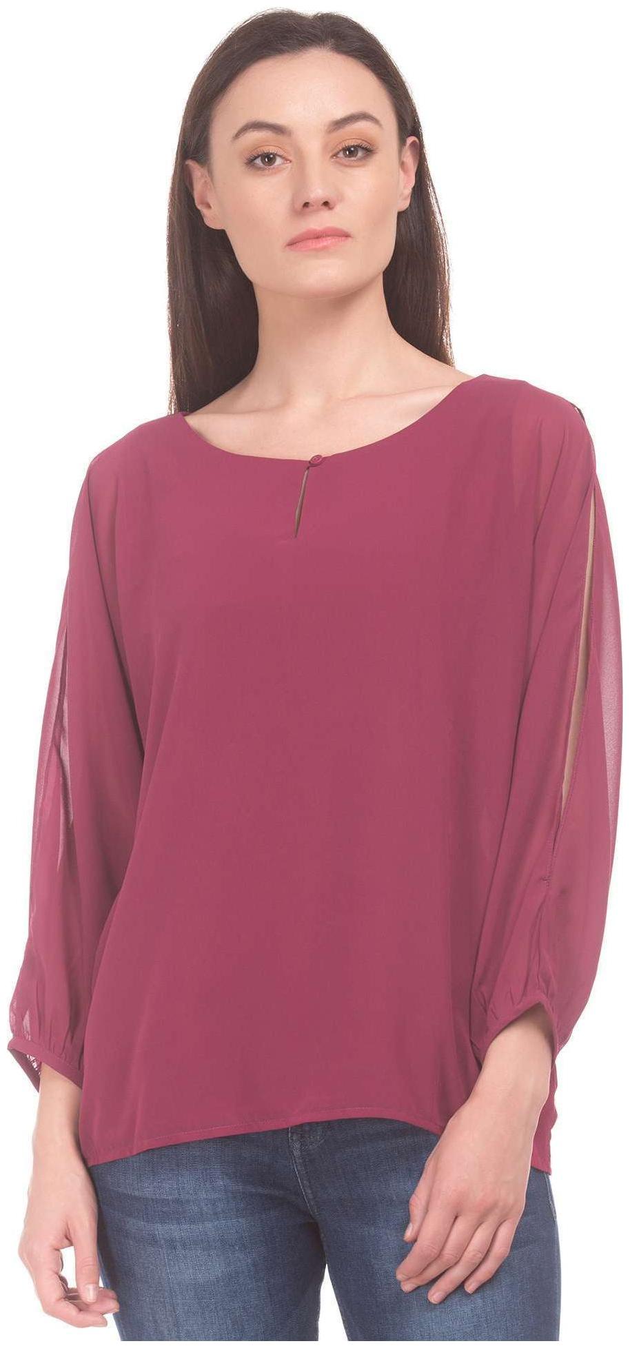 

U S Polo Assn Women Solid A-line top - Green