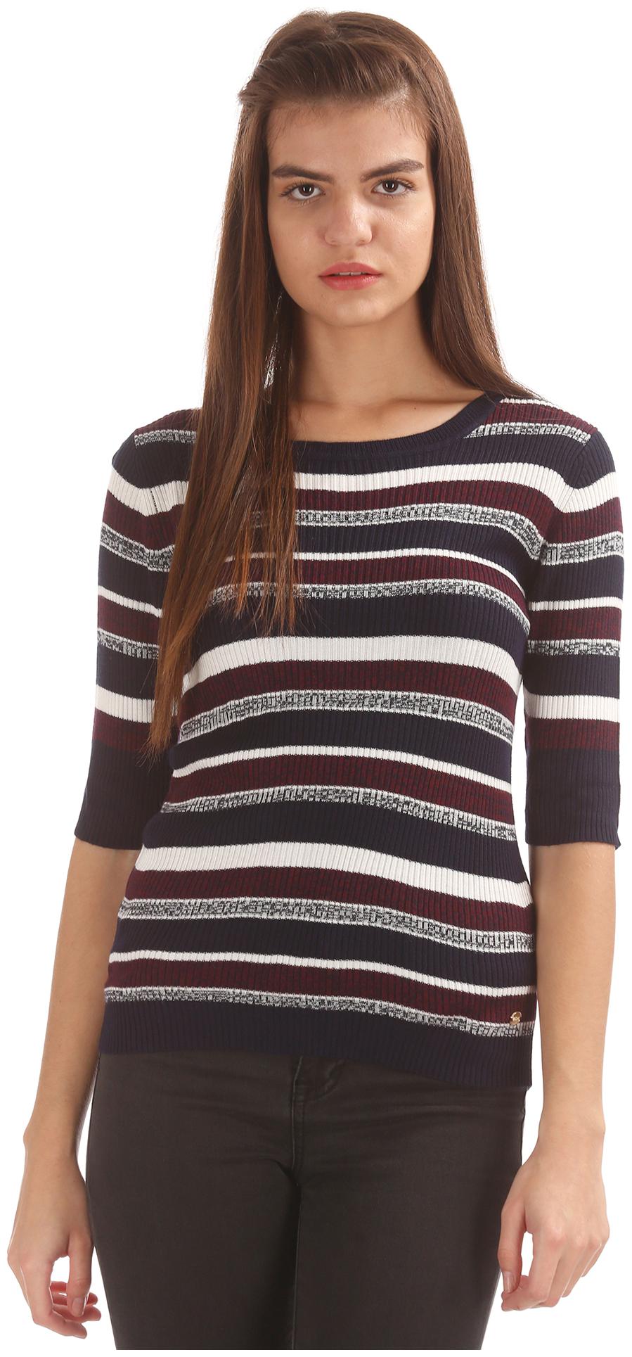 

U S Polo Assn Women Striped Regular top - Multi