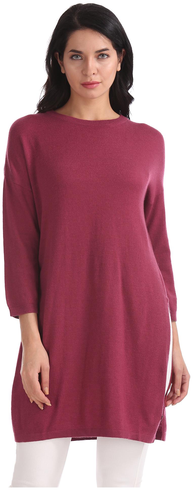 

U S Polo Assn Women Solid Regular tunic - Maroon