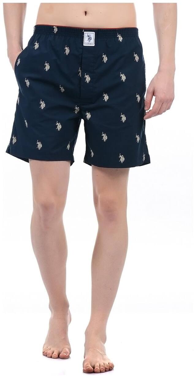 U.S. Polo Assn. Printed Boxers - Blue