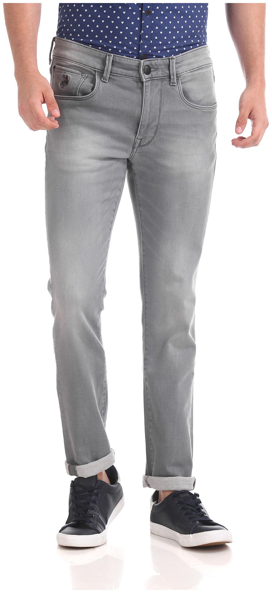 

U S Polo Assn Men Grey Skinny Fit Jeans