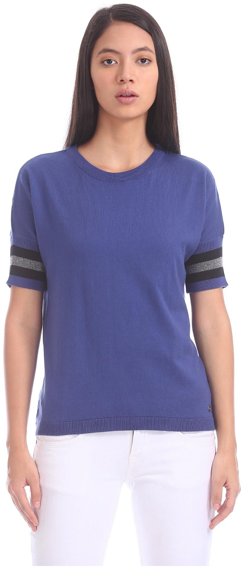 

U S Polo Assn Women Solid Regular top - Blue