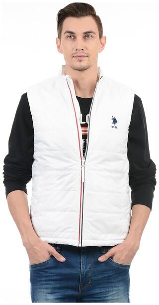 Buy U S Polo Assn Men Solid Sleeveless Jacket Online At Low Prices In India Paytmmall Com