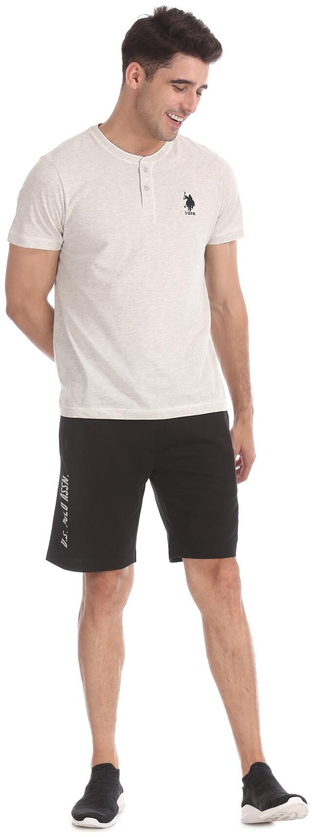 

U S Polo Assn Men Black Regular Fit Regular Shorts