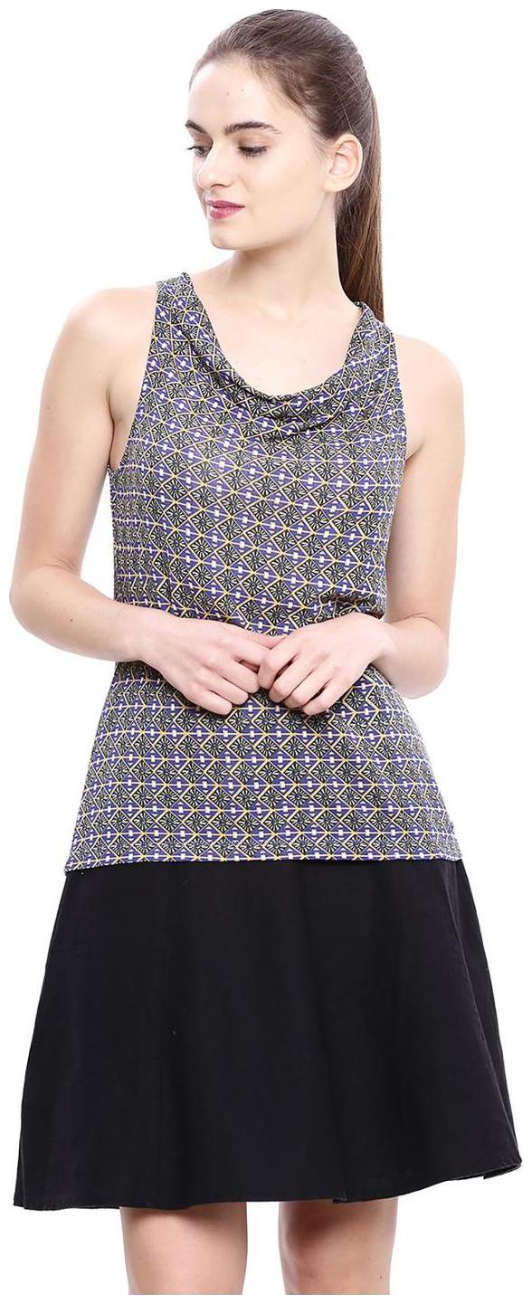 

U S Polo Assn Grey Polka dots Bodycon dress
