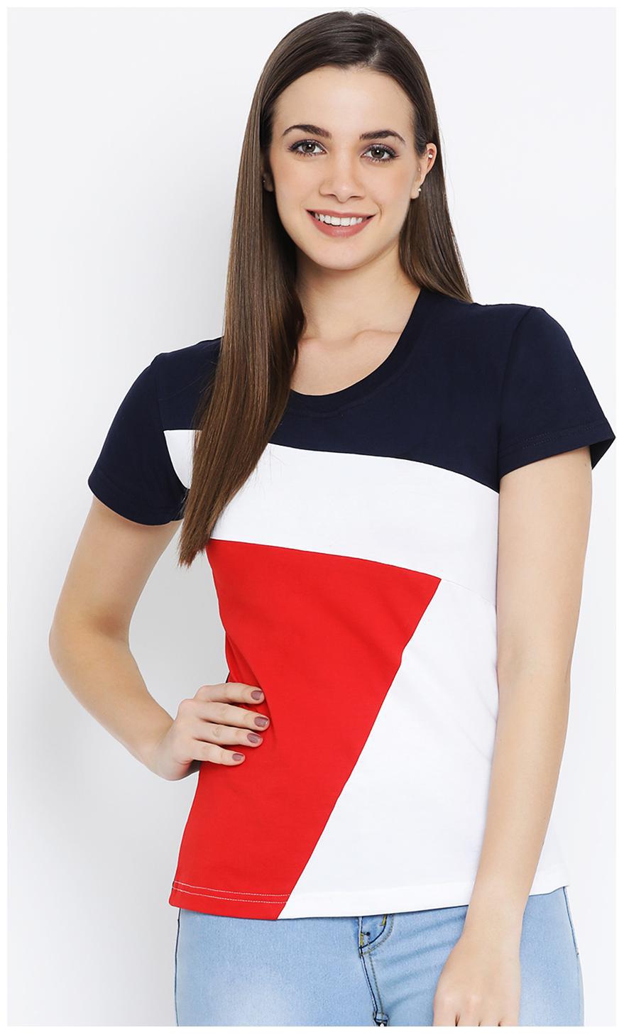 

UFFERS Women Multi Regular fit Round neck Cotton T shirt