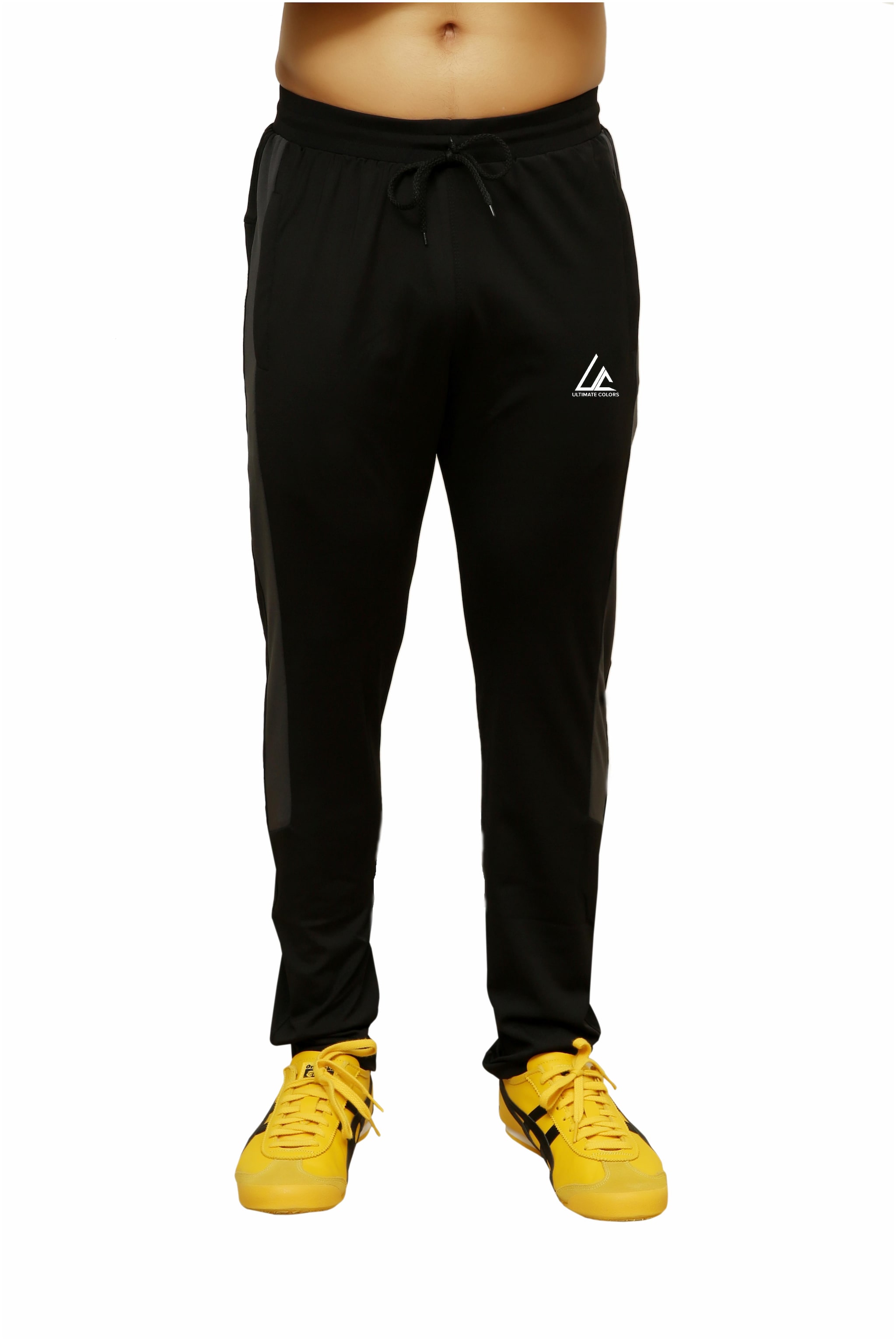 

ULTIMATECOLORS Men Black Solid Regular fit Track pants