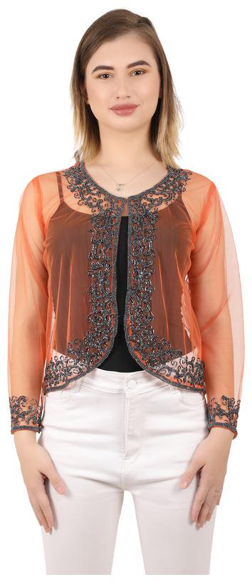 

UNFAKENOW Women Shrug - Orange