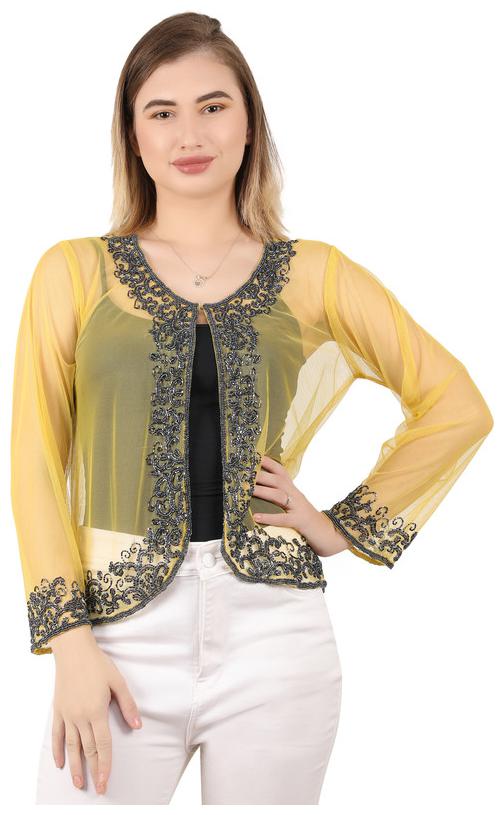 

UNFAKENOW Women Shrug - Yellow