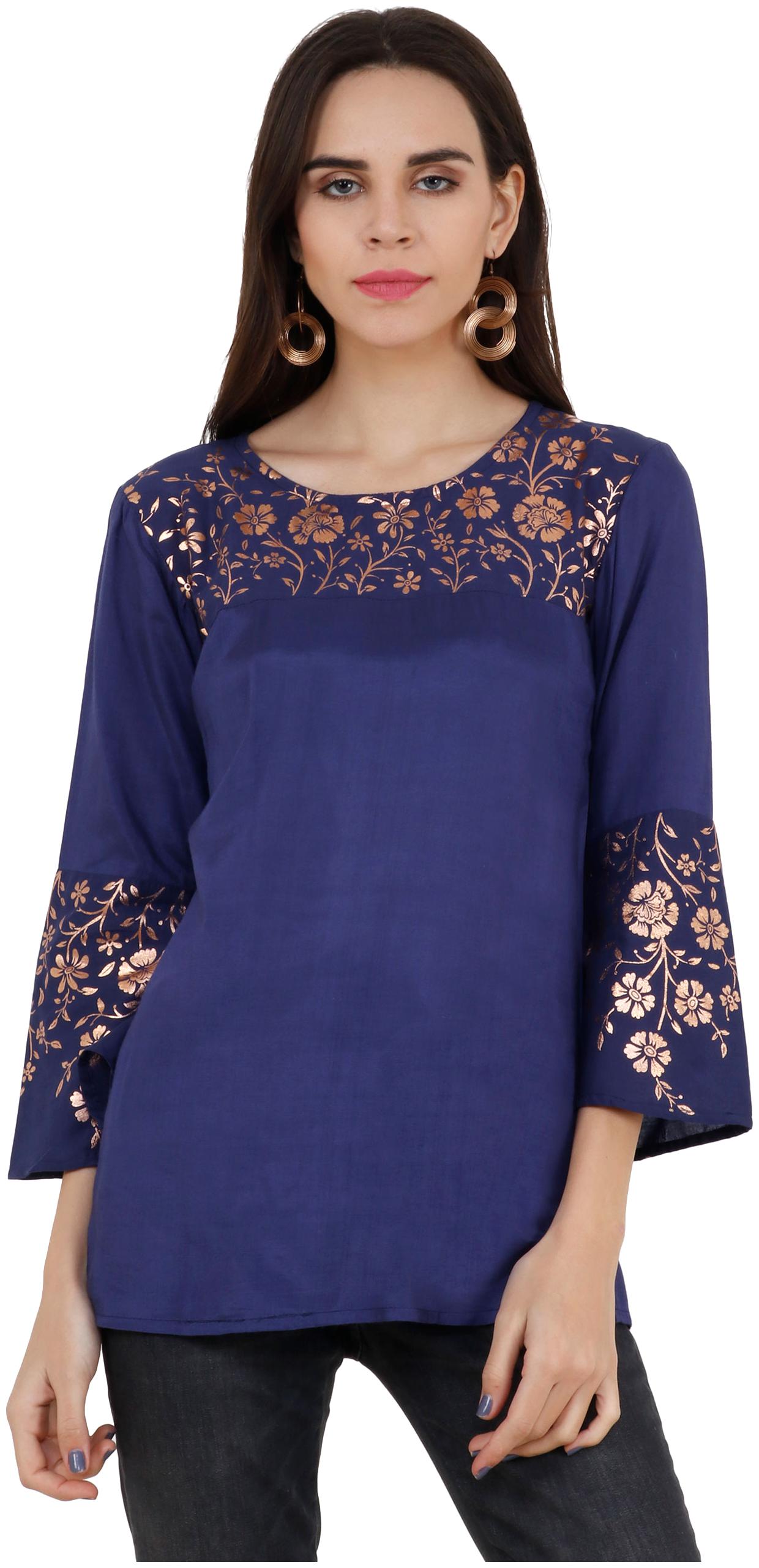 

UNFAKENOW Women s Floral Printed Casual Wear Top