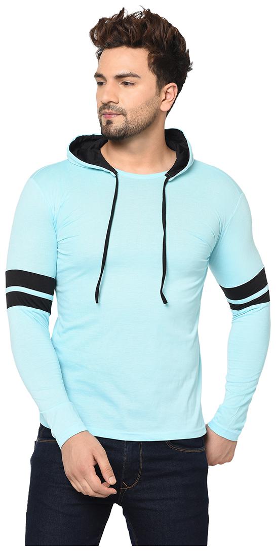 

Unite Wear Men Blue Slim fit Cotton Blend Hood T-Shirt - Pack Of 1