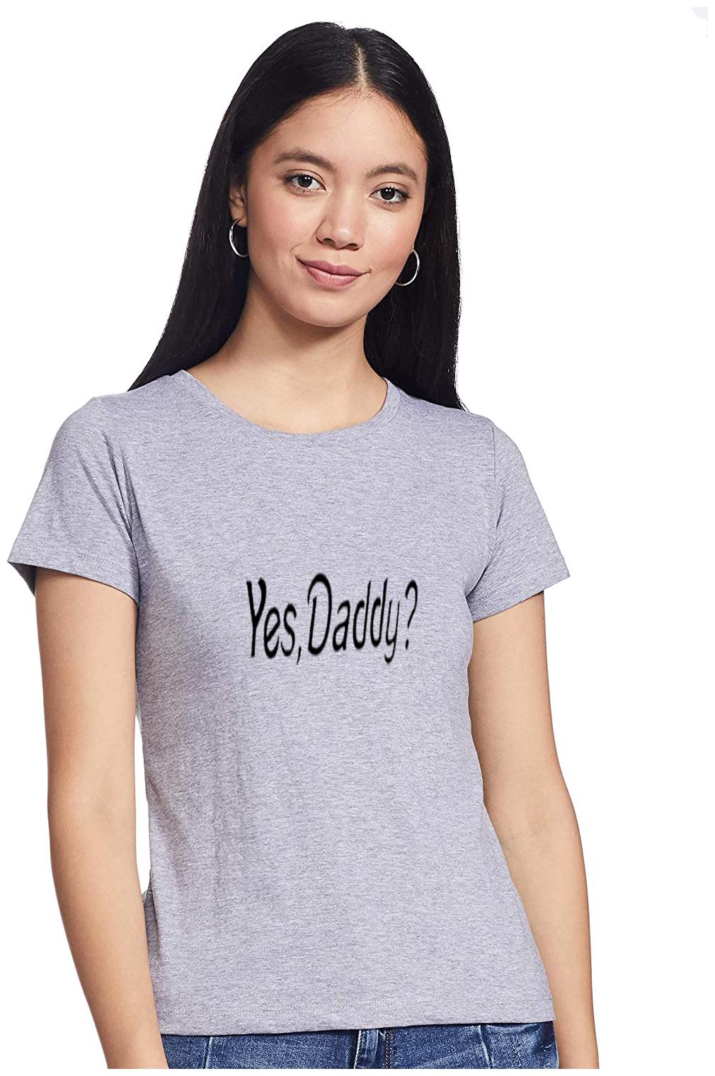 

UNIYALS Women Grey Regular fit Round neck Cotton T shirt