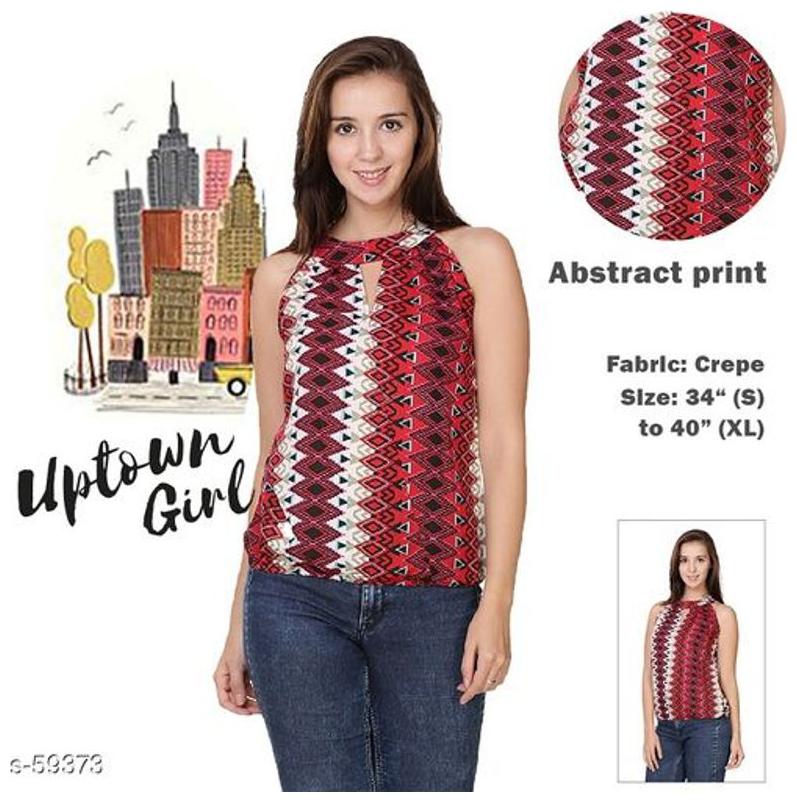 

Uptown Girl Halter Neck Stylish Top By Chrome Coral